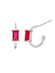 Arracades Cèrcols Marea Dona Plata Circonites Fucsia D02001/AL