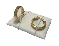 Pendientes Aros Oro 18kts Lisos 18mm 0207-18L