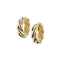 Pendientes Bronce 2,8cm Sovrani J9700 Aro Dorado Eslabones Latón