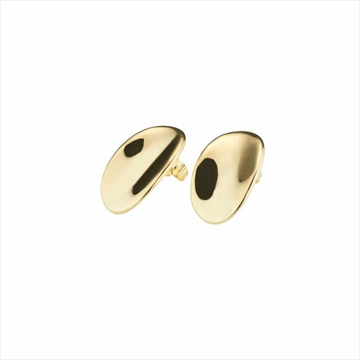 Pendientes Bronce 3cm Sovrani J9660 Oval Concavo Dorado Latón