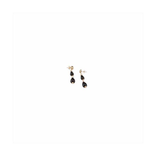 Pendientes Bronce 5cm Sovrani J10135 Odette Onix Latón