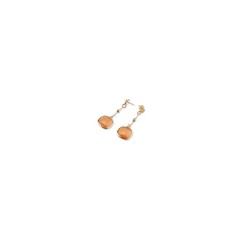 Pendientes Bronce 5cm Sovrani J7922 Giselle Dorado Ojo De Gato Naranja