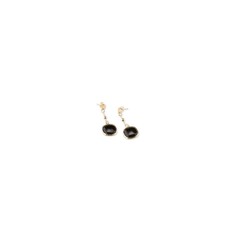 Pendientes Bronce 5cm Sovrani J7934 Ojo De Gato Negro