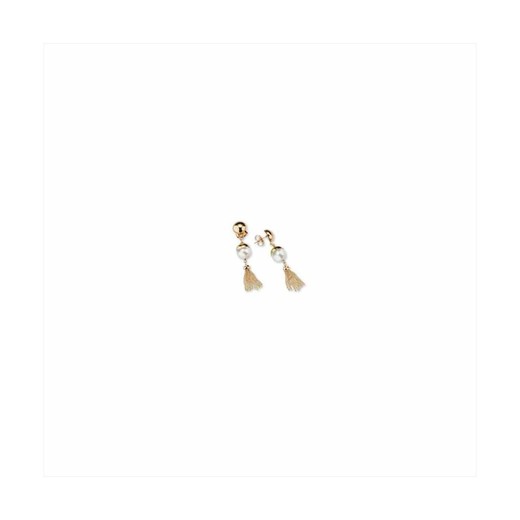 Pendientes Bronce 6cm Sovrani J8931 Dorado Perlado