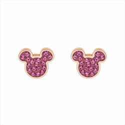 Pendientes Disney Acero Rosa ST0023PR Mickey