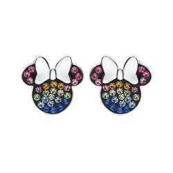 Pendientes Disney Plata AG0002P Minnie Circonitas Multicolor