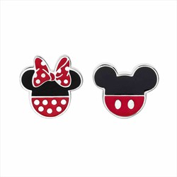 Arracades Disney Plata AG0003P Mickey&Minnie Lunares