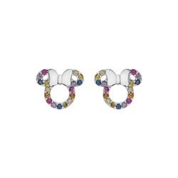 Pendientes Disney Plata AG0009P1 Minnie Circonitas Multicolor