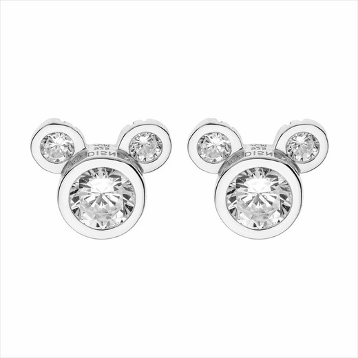 Arracades Disney Plata AG0014P2 Mickey Circonites