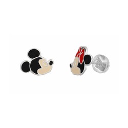 Arracades Disney Plata AG0048P Minnie&Mickey