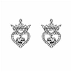 Pendientes Disney Plata AG0071P Corazón Princesa