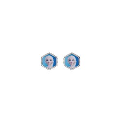 Pendientes Disney Plata AG0076P Elsa Frozen