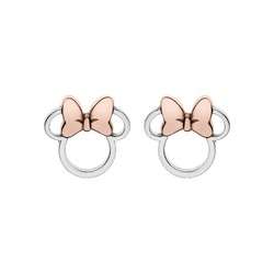 Arracades Disney Plata Bicolor Rosa AG0006P Minnie