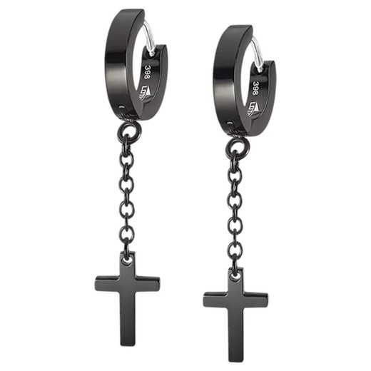 Boucles d'oreilles Lotus Style pour hommes LS2173-4/2 noir