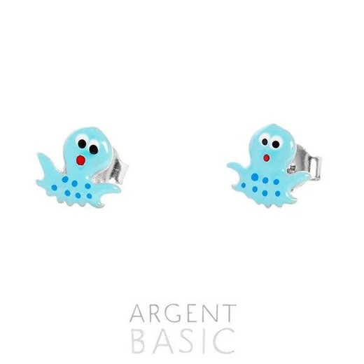 Pendientes Kids Plata Argent Basic 0,9x0,6cm ARRF005 Pulpo