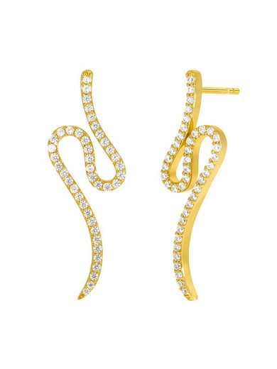 Boucles d'oreilles Femme Marea D03201/AF Doré Argent