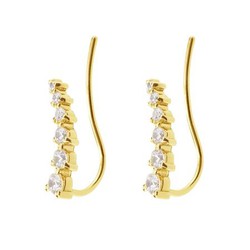 Pendientes Oro 18kts Argyor MRM 1,25mm (18)75A0110 Trepadora Diamantes