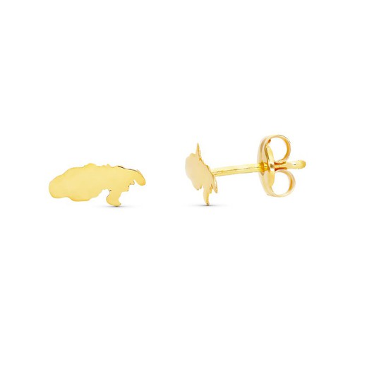 Long 18kt Gold Color Stone Earrings 15376