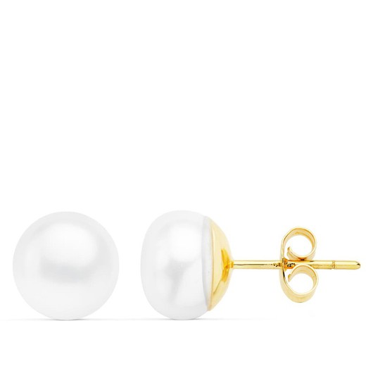 Orecchini con perle barocche in oro 18kt 9,5-10 mm 15684