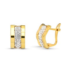 Pendientes Oro 9kts 12x7mm 9K18223 Circonitas