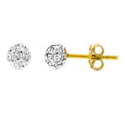 Pendientes Oro 9kts 5mm 9K15918 Circonitas