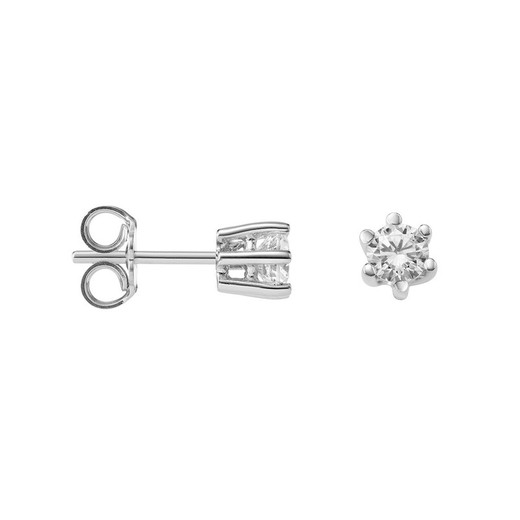 Pendientes Oro Blanco 18kts Argyor MRM 3,40mm (18)75B0102-3,40mm Diamantes