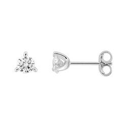 Pendientes Oro Blanco 9kts Argyor-MRM (9)9KLGD050W Diamante F-VS SYNT 0.40CT