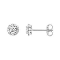 Pendientes Oro Blanco 9kts Argyor-MRM (9)9KLGD055W Diamantes F-VS SYNT 0.30CT