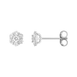 Pendientes Oro Blanco 9kts Argyor-MRM (9)9KLGD077W Diamantes F-VS SYNT 0.30CT