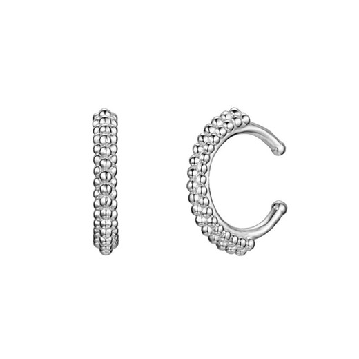 Pendientes Plata 12mm PE00634RH Earcuff Bolitas