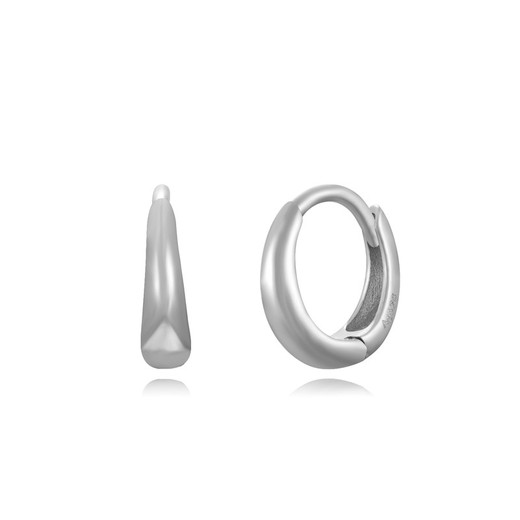 Orecchini in argento a cerchio ovale da 12 mm PEL1143RHXX12