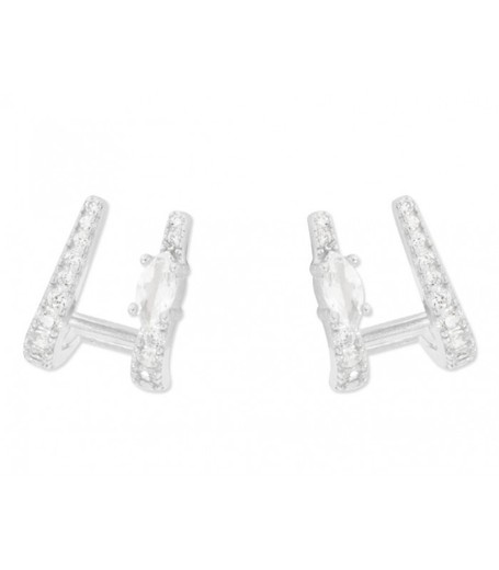 Pendientes Plata 12x10mm Liska MED242A Circonitas