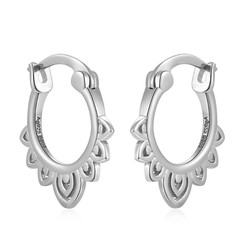 Pendientes Plata 14,5mm PE00734RH Aro Filigrana