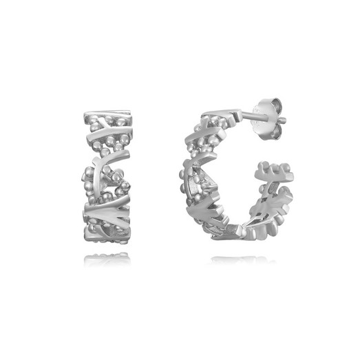 Pendientes Plata 15mm PEL1195RH Semi Aro