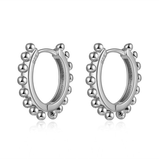 Pendientes Plata 16mm PE00705RH Aro Bolitas