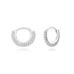 Pendientes Plata 18mm PEL1056RH Aro De Bolas