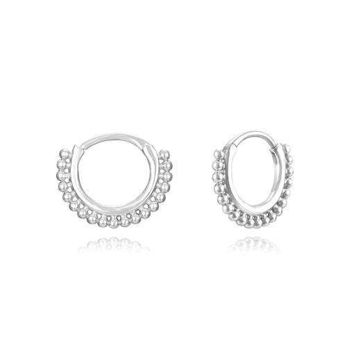 Pendientes Plata 18mm PEL1056RH Aro De Bolas