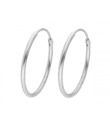 Boucles d'oreilles Argent 24mm Liska LAF6438A-24 Créoles