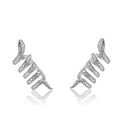 Pendientes Plata 25x10mm PE00739RH Earcuff Serpiente