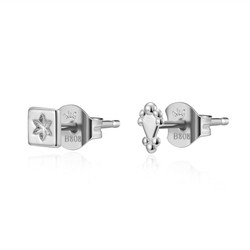 Pendientes Plata 3x5mm PE00715RH Lágrima