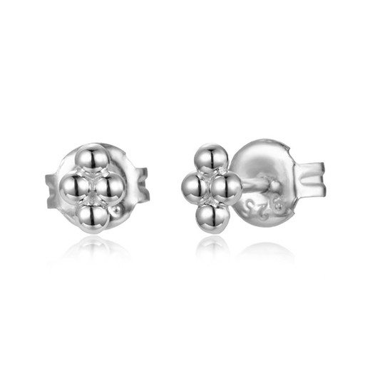 Pendientes Plata 5x4mm PE00633RH 4 Bolitas