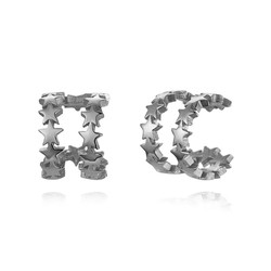 Pendientes Plata 6mm PE00727RH Earcuff Estrella