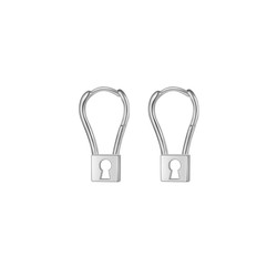 Pendientes Plata 6x19mm PEL1110RH Candado