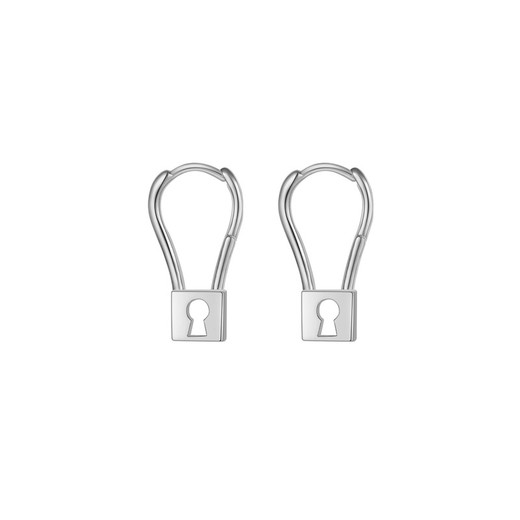 Pendientes Plata 6x19mm PEL1110RH Candado