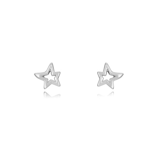 Pendientes Plata 6x6mm PEL1050RH Estrella