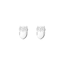 Boucles d'oreilles Argent 7mm PEL1212PL Chouette