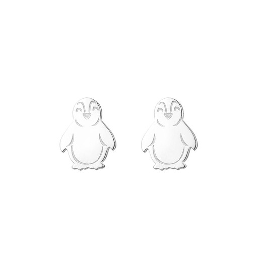 Brincos Prata 8mm PEL1228PL Pinguins