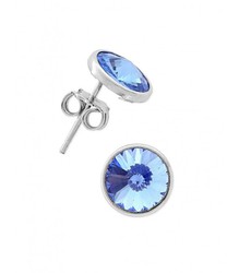 Pendientes Plata 9mm Liska LSW2015A-A Circonita Azul