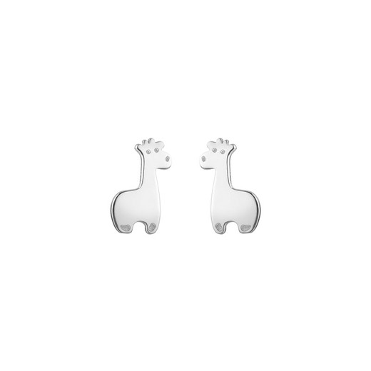 Pendientes Plata 9mm PEL1221PL Jirafa