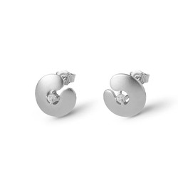 Pendientes Plata Argent Basic 1cm ARRJ003PB Circonitas Maze